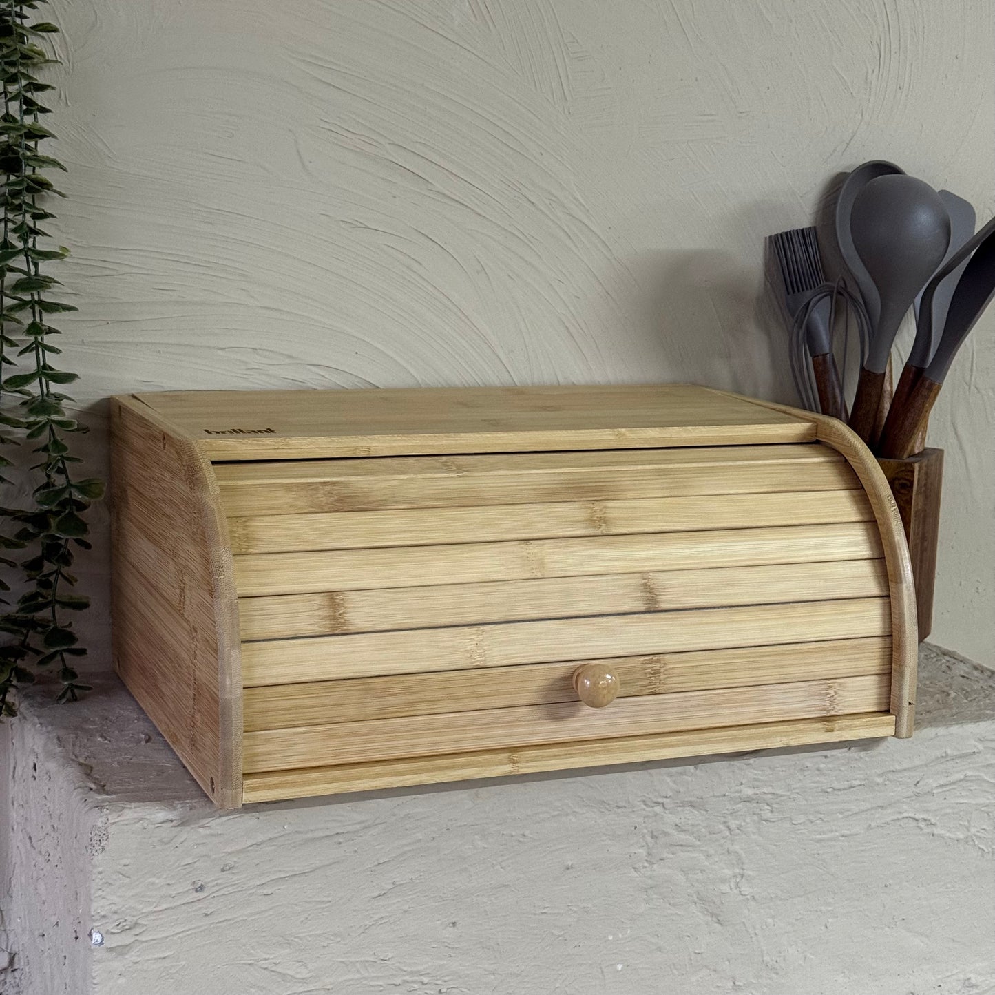 Diamond Bambu Sürgülü Kapak Ekmeklik KOD:6589