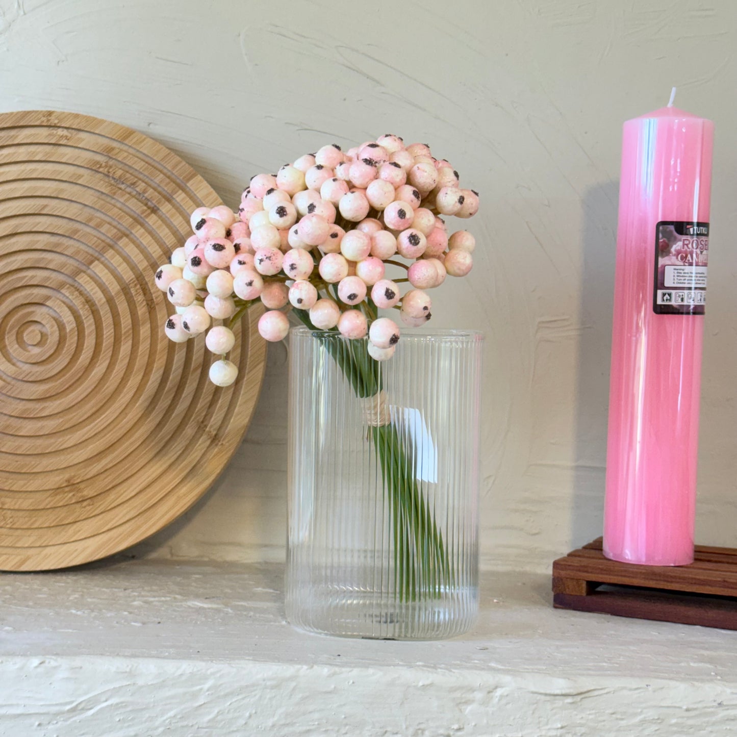 Kokina Yapay Yılbaşı Çiçeği Buket Pudra 25 cm