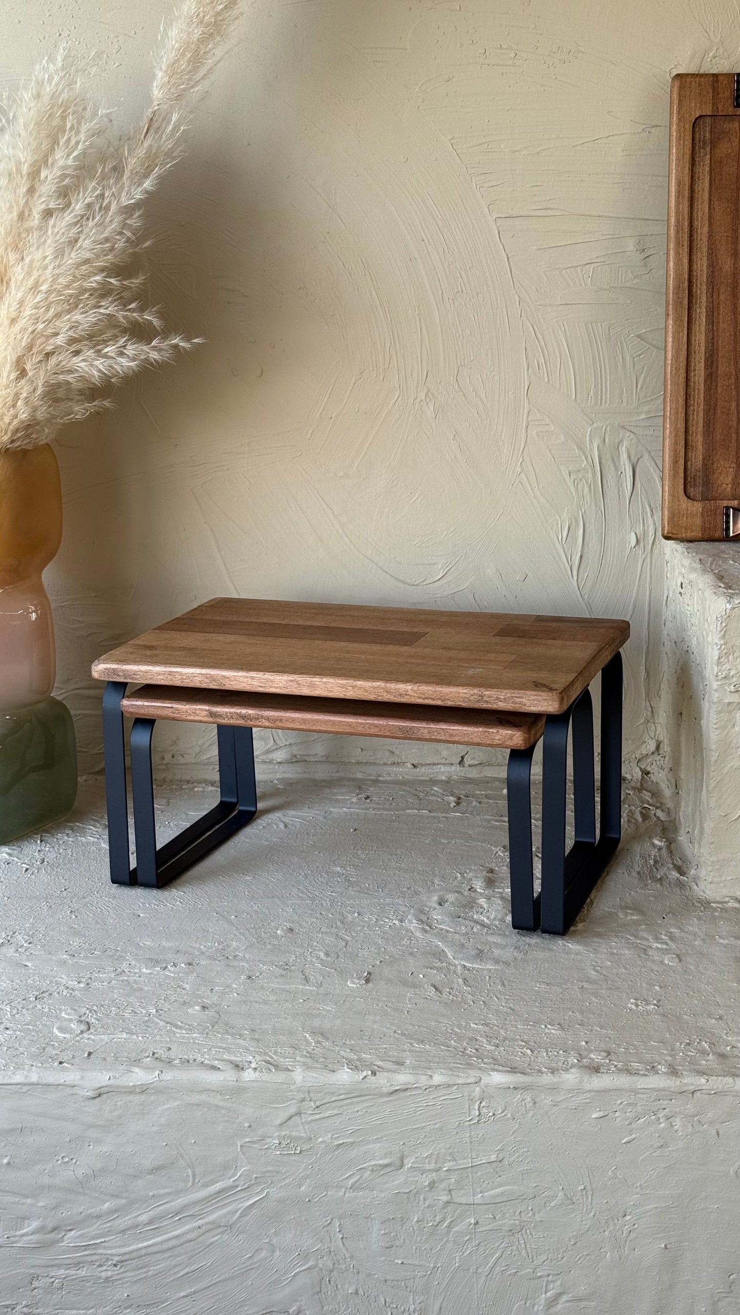 Lalezar İki Boy Metal Ayaklı Ahşap Organizer KOD:706