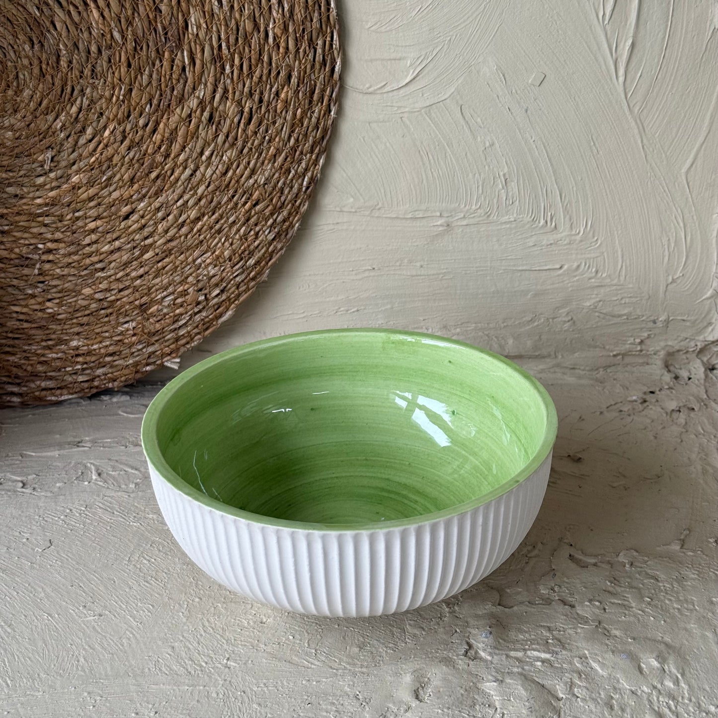 Pasha Çift Renkli Seramik Kase Yeşil KOD:1078