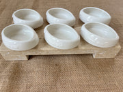 Snack Dish 6'lı Porselen Reçellik Sosluk 4 cm x 7 cm 60039