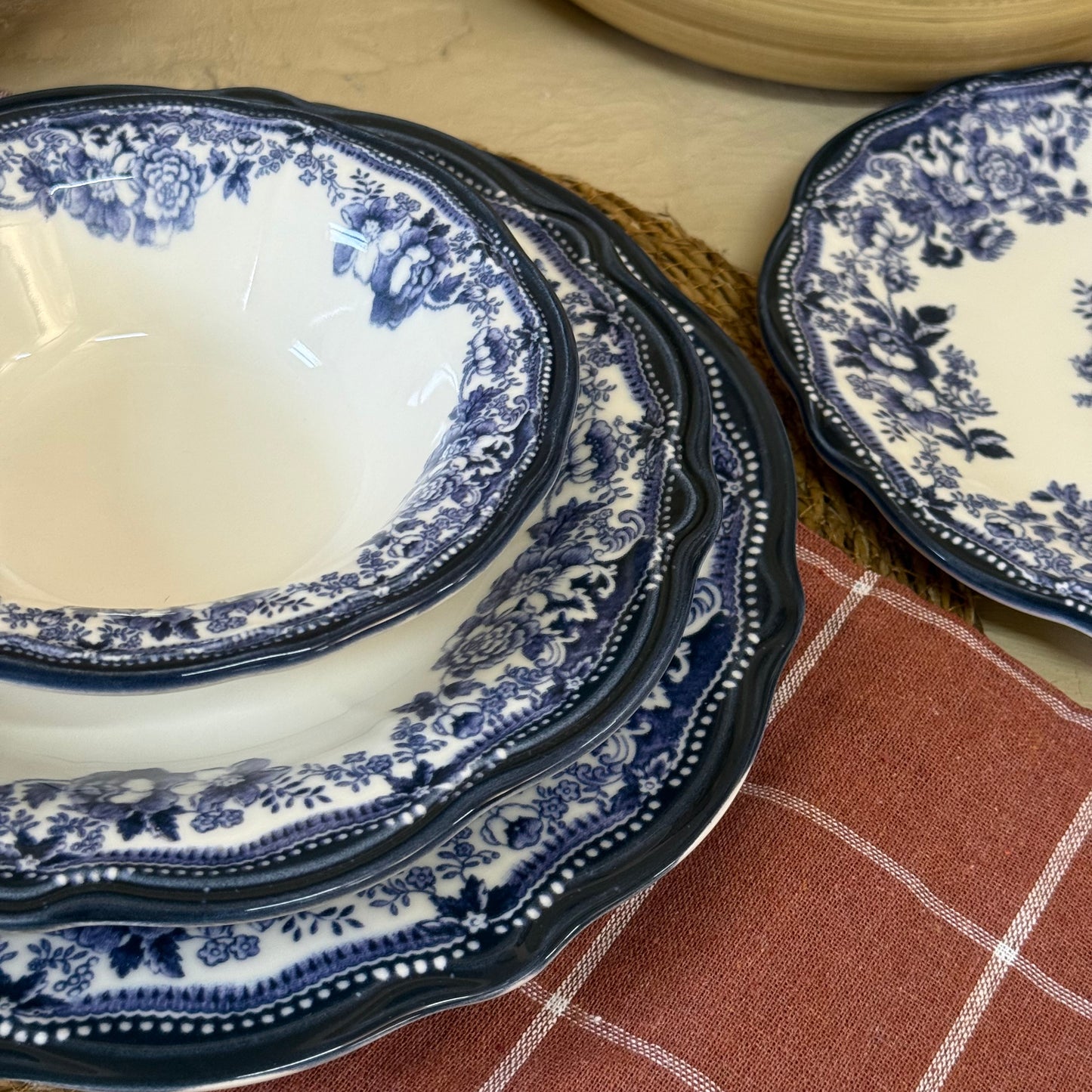 Porser 24 Parça Yemek Takımı 6 Kişilik KOD:VELOUR NAVY-30328