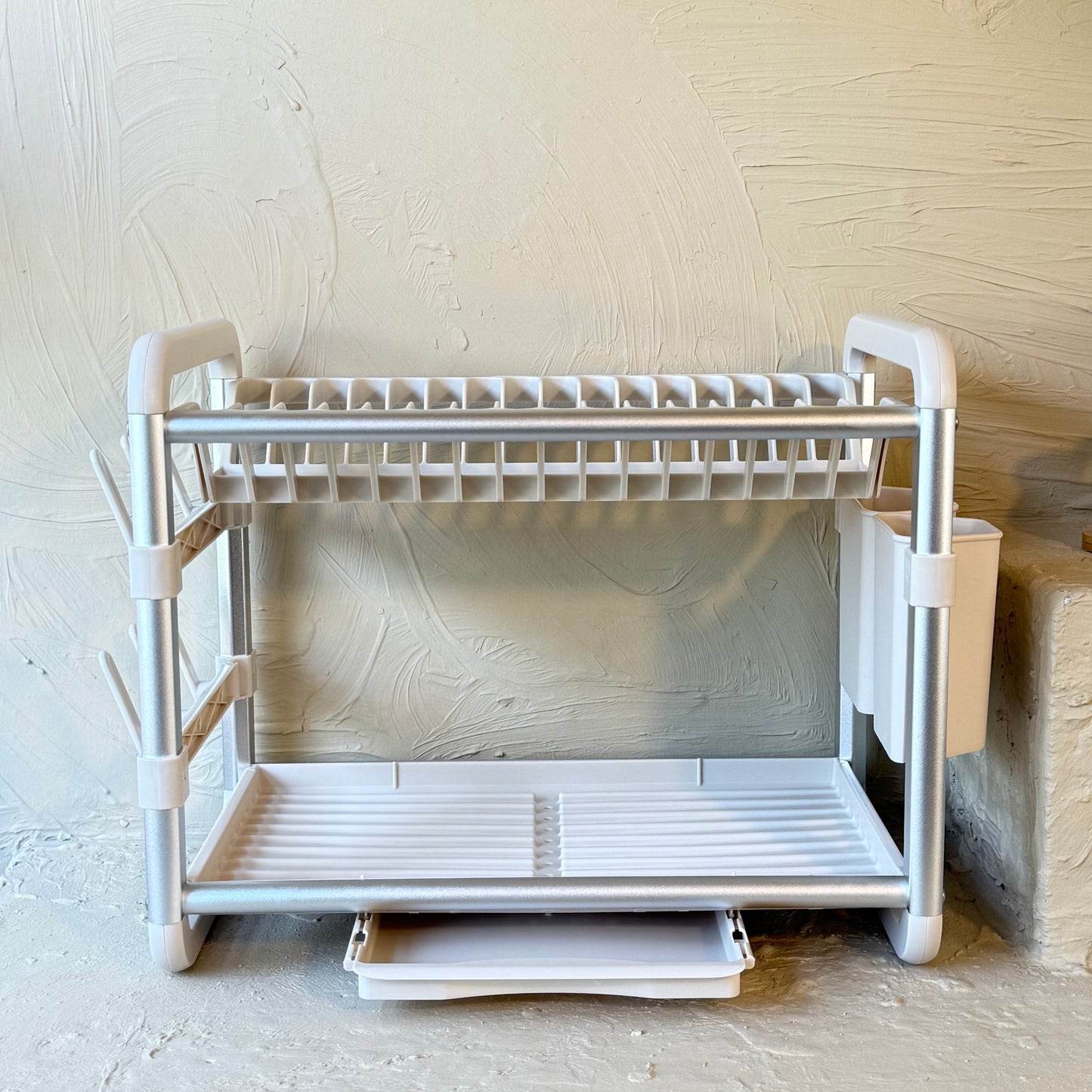 Lalezar Premium İki Katlı Alüminyum Bulaşıklık Krem KOD:8004