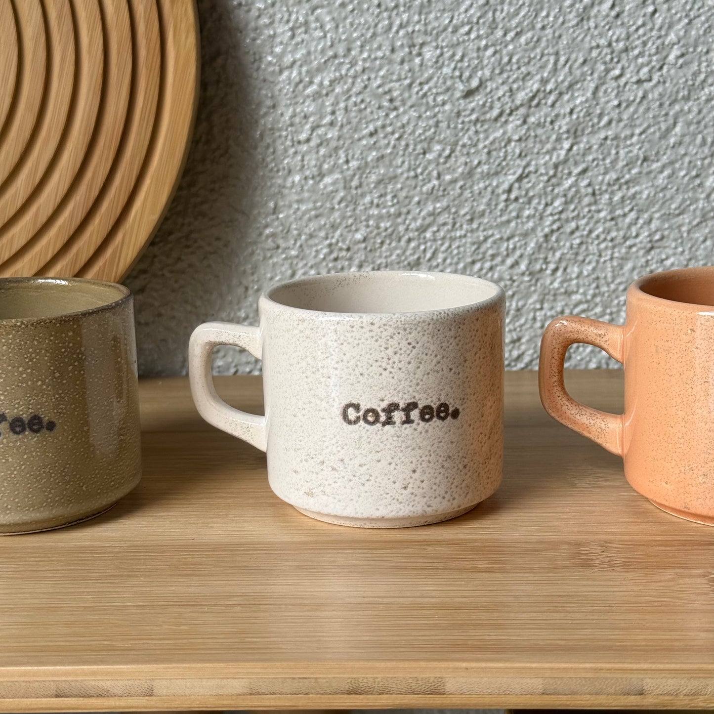 Coffee Renkli 3 Lü Kupa Seti