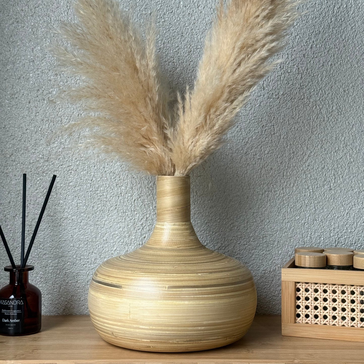 Pinterest Tombul Bambu Vazo 25 CM