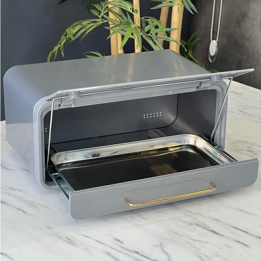 Carina Metal Ekmeklik Gri 43x28 cm