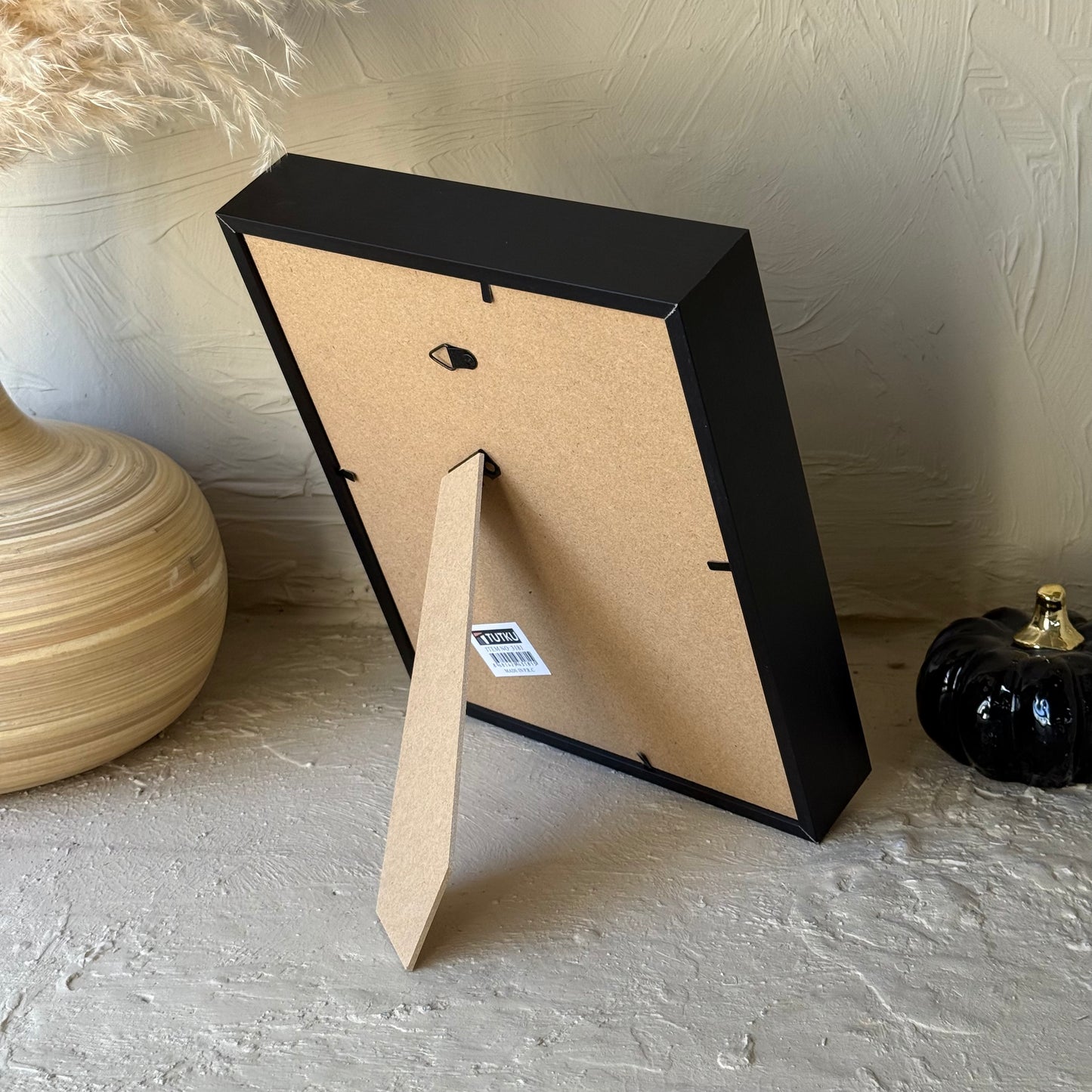 Tutku Çift Camlı Çerçeve 15x20  cm Siyah KOD:3181