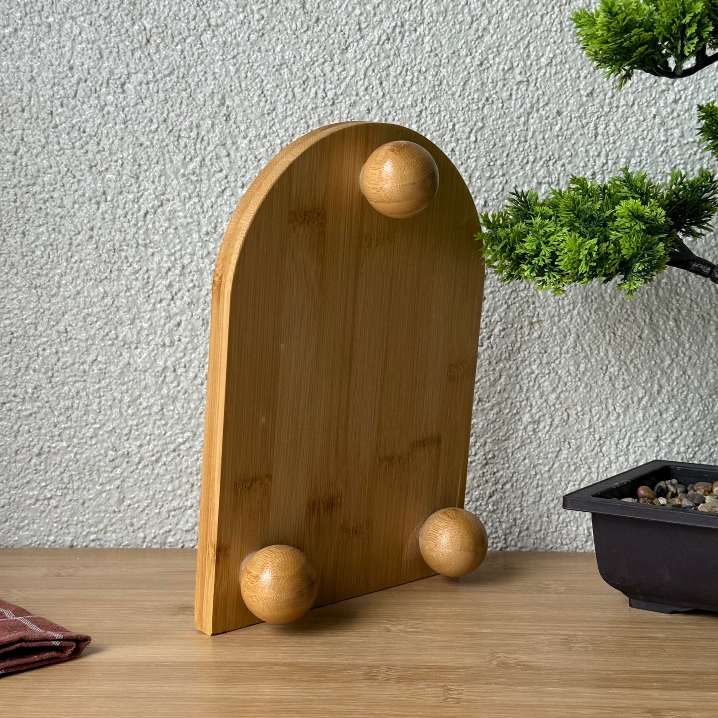 Svr Top Ayaklı Bambu Gökküşağı Sunumluk Küçük 24x17 Cm