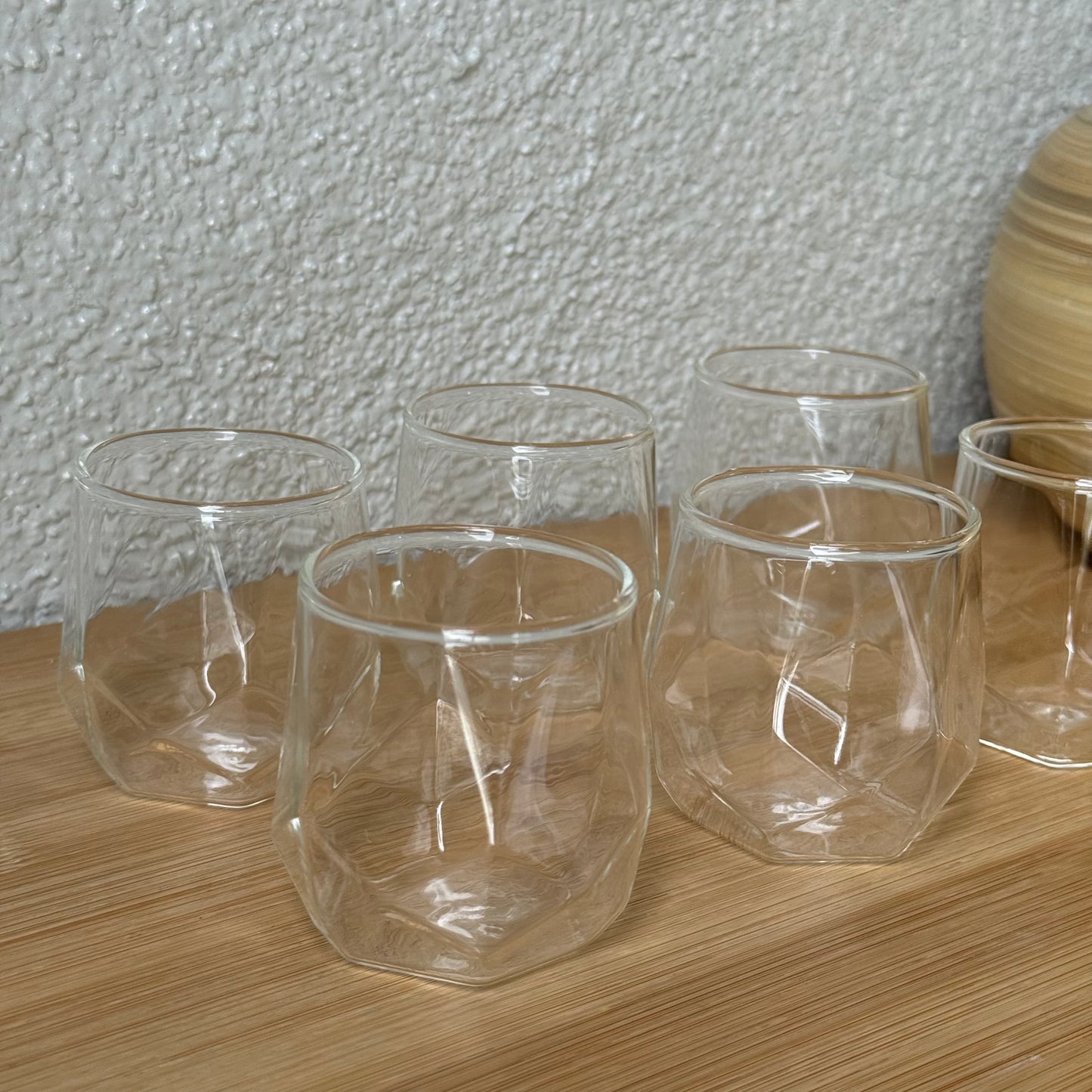 Prizma Düz Model Kahve Yanı Bardağı 6 Adet