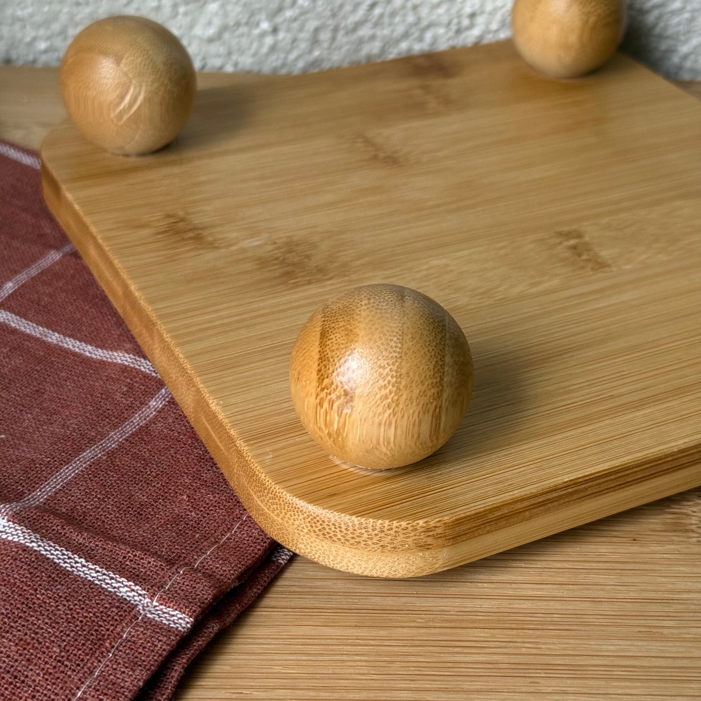 Svr Top Ayaklı Kare Bambu Sunumluk 19,5x19,5 Cm