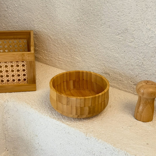 Bambu Yuvarlak Küçük Boy Kase 13 Cm