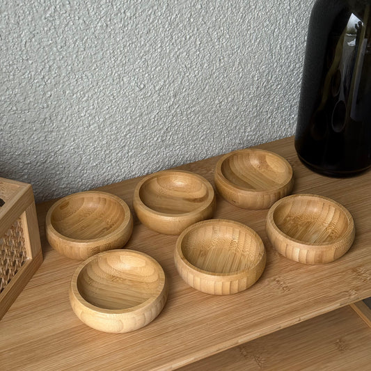 Bambu Çerezlik 6 Adet 10 Cm