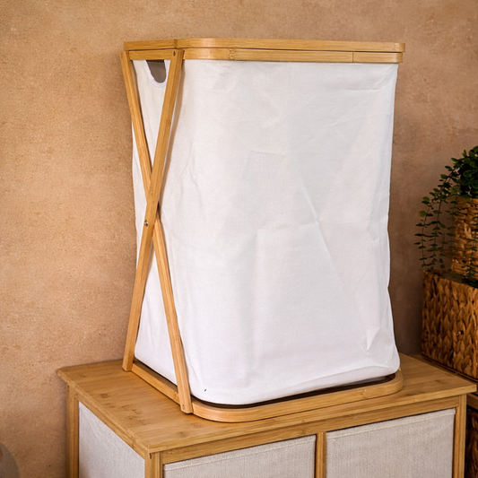 PNL Bambu Kirli Çamaşır Sepeti KOD:9035