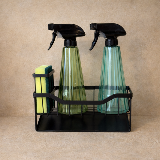 Bolly Metal Standlı Fısfıs İkili Cam Sıvı Sabunluk KOD:8101