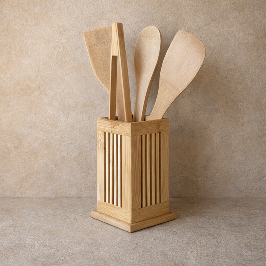SVR Bambu Standlı Mutfak Kepçe Seti 5 Parça KOD:94065