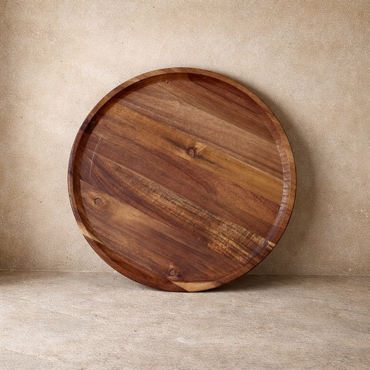 Milanny Akasya Ağacı Büyük Boy Pizza-Sunum Tabağı 30 cm KOD:158