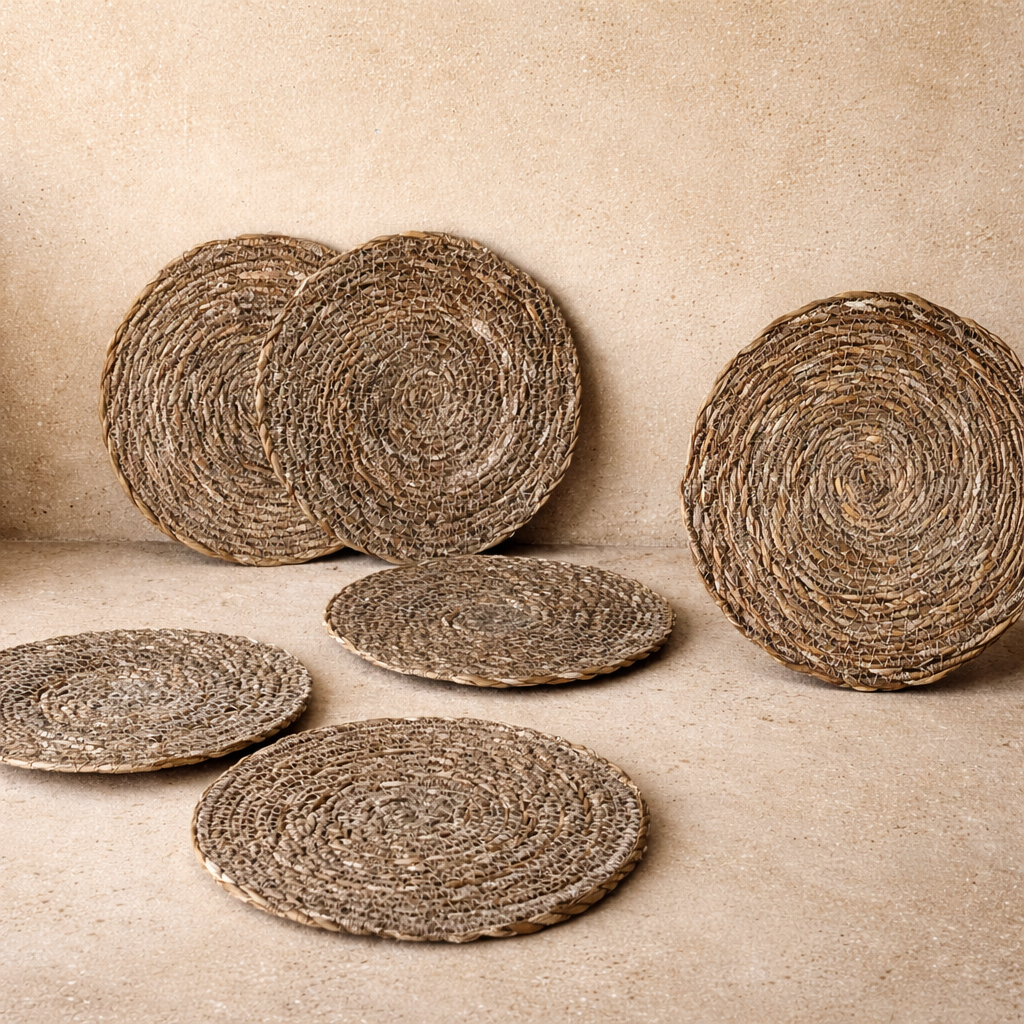 Saverly Hasır Supla Set 6 Adet 20 cm KOD:16415