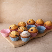 Muffin Silikon Yapışmaz Kek Kalıbı 12 Adet Set