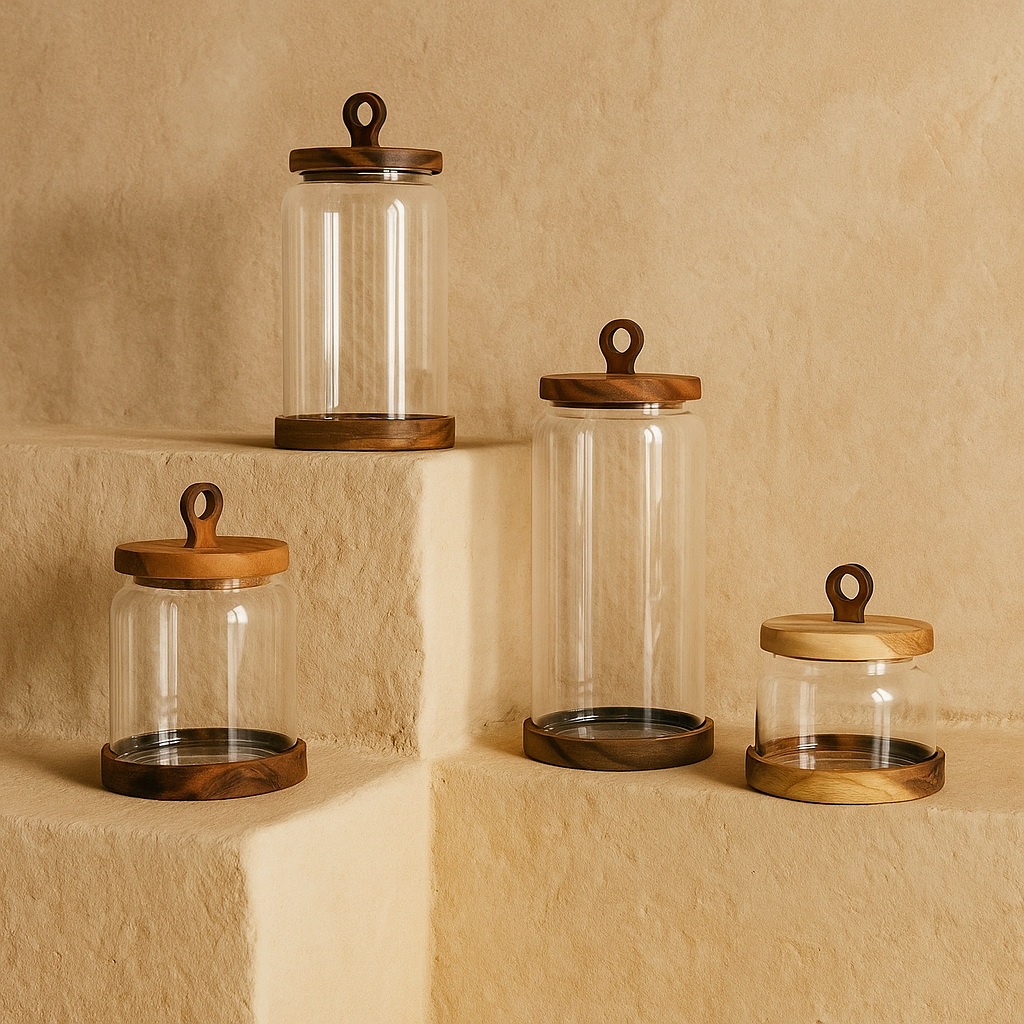 Arow Nora 4 Boy Saklama Kavanoz Seti