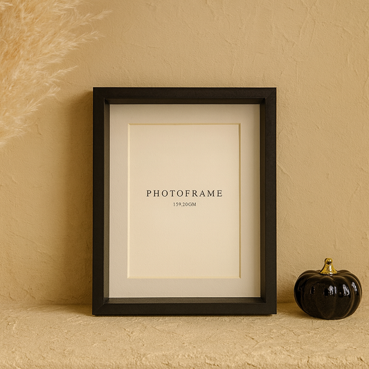 Tutku Çift Camlı Çerçeve 15x20 cm Siyah-Beyaz KOD:3181