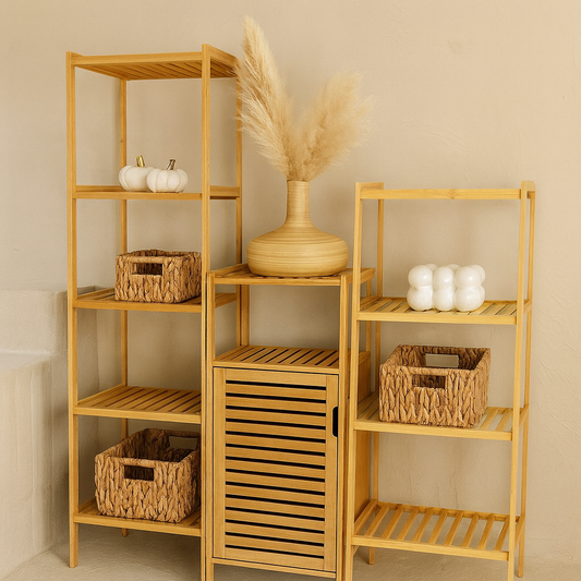 Miev Bambu Dolap Seti 3 Parça KOD:462-463-453