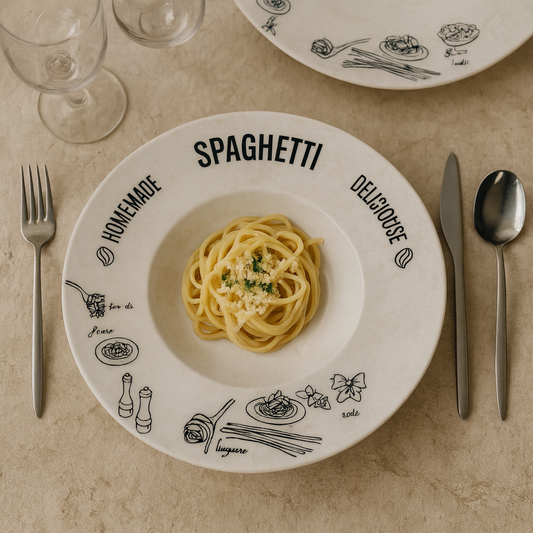 Alfredo 2 Adet Porselen Makarna Tabağı Seti 29 cm KOD:32015