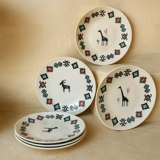 Hitit 6 Parça Porselen Servis Tabağı Seti KOD:1241