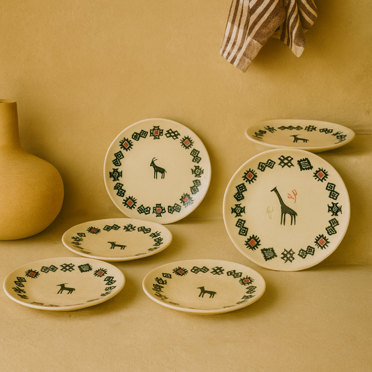 Hitit 6 Parça Porselen Pasta Tabağı Seti KOD:1234