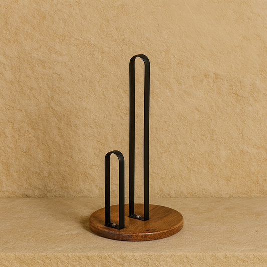 Evilem Ahşap Metal Havlu Peçetelik KOD:703