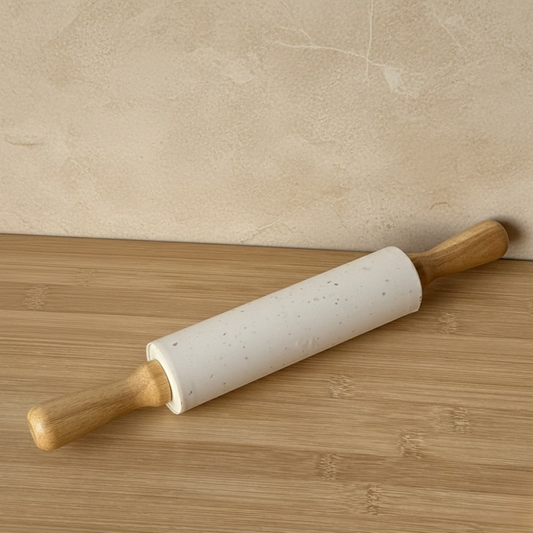 Dean Bambu Tutmalı Silikon Merdane 38 cm Krem