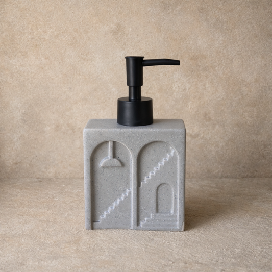 Castel Porselen Dikdörtgen Sıvı Sabunluk Bej KOD:1452