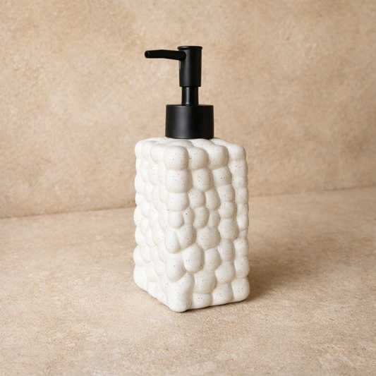 Bubble Porselen Sıvı Sabunluk Krem KOD:1389