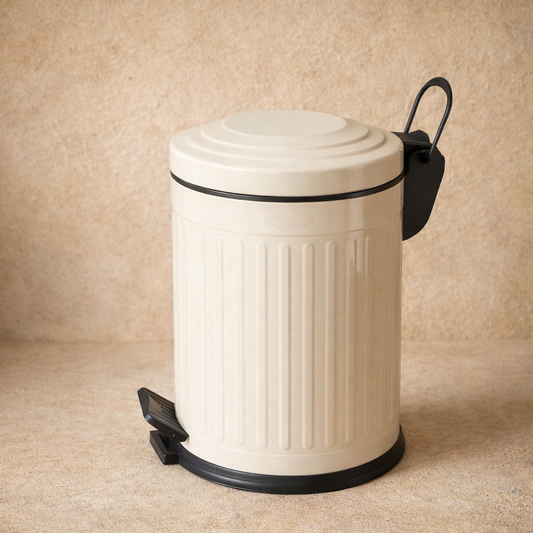 ZRA Vintage Çöp Kovası 5 Litre Krem