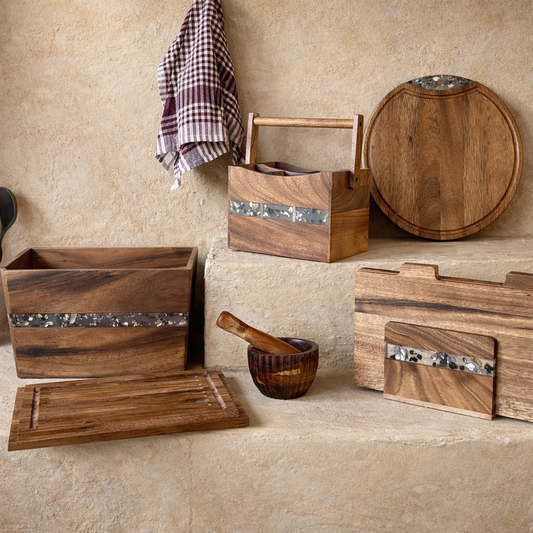 Arow Akasya Ağacı Çeyiz Seti 5 Parça (SÜPER İNDİRİM)