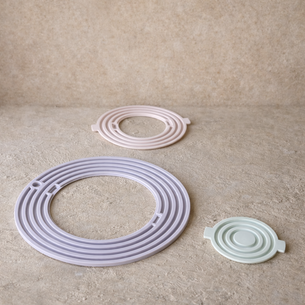 Moon Silikon 3 Lü Nihale Seti Mor-Pembe 20 cm