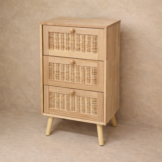 PNL Ayaklı Ahşap Dolap 3 Çekmeceli KOD:BM07-3