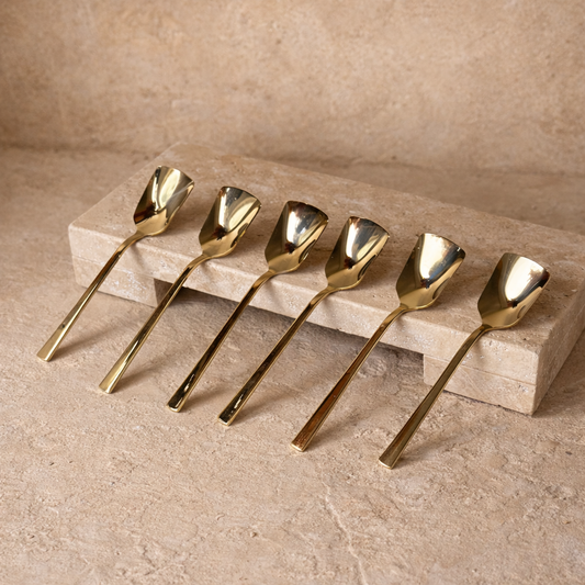 SHN Dondurma Kaşığı Seti 6 Adet Gold