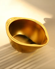 Çok Amaçlı Pirinç Meyve Makarna Sebze Süzgeci Gold ENF-1772