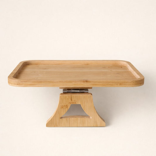 Diamond Bambu Dikdörtgen Koltuk Kenarı Tepsi 38x26 cm KOD:6590