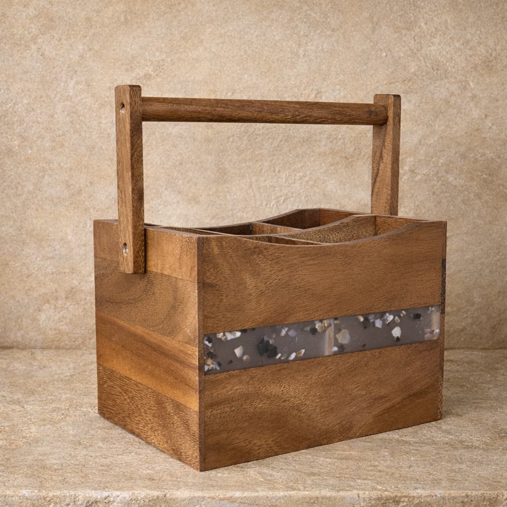 Akasya Ağacı Epoksi Detaylı Kaşıklık