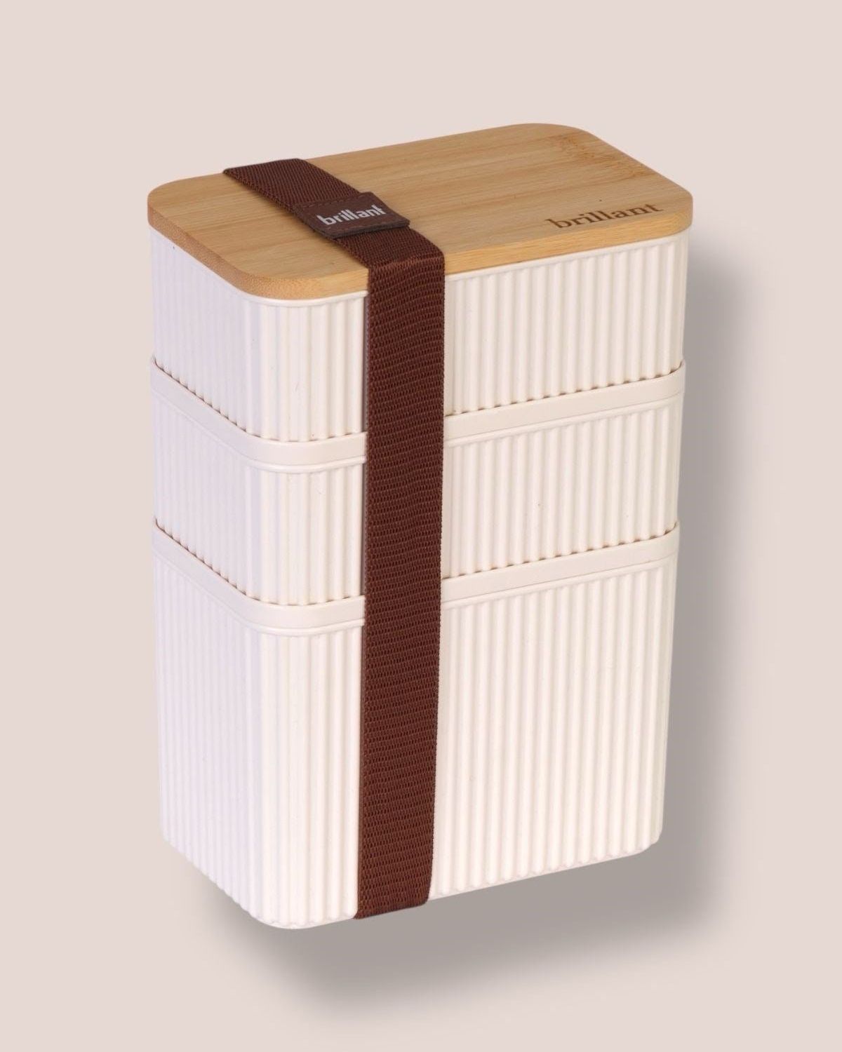 BRL Zebra 3'lü Bambu Kapaklı Lunch Box - 1 Lt 0,5 Lt 0,5 Lt - Saklama Kabı 6690