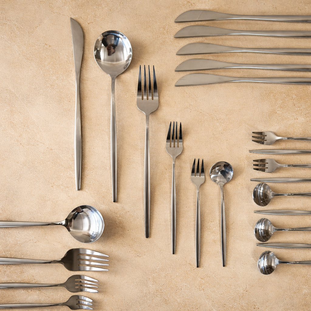 ZRA Ç.K.B Seti 6 Kişilik 36 Parça Gümüş