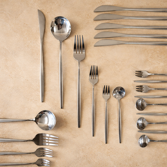 ZRA Ç.K.B Seti 6 Kişilik 36 Parça Gümüş