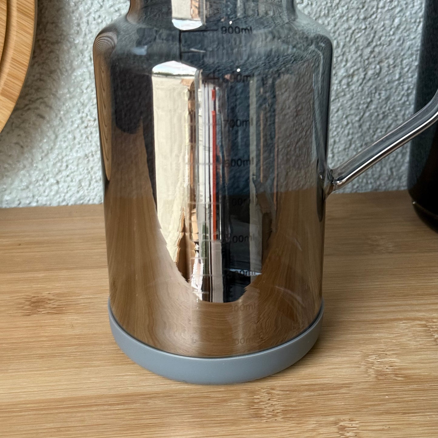 Oreon Soft Borosilikat Cam Yağdanlık Füme 1 Litre KOD.6514