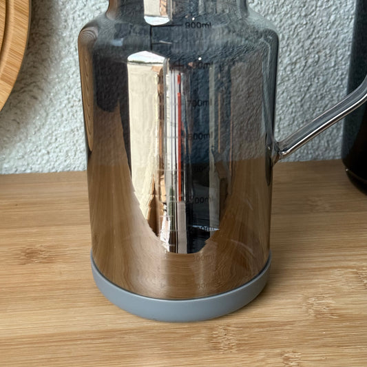 Oreon Soft Borosilikat Cam Yağdanlık Füme 1 Litre KOD.6514