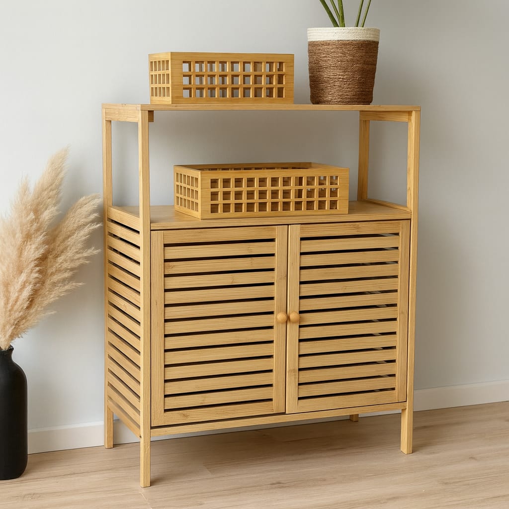 Seul Bambu Dolap 80x64x27,5 cm KOD.10301(8134) – Evanev