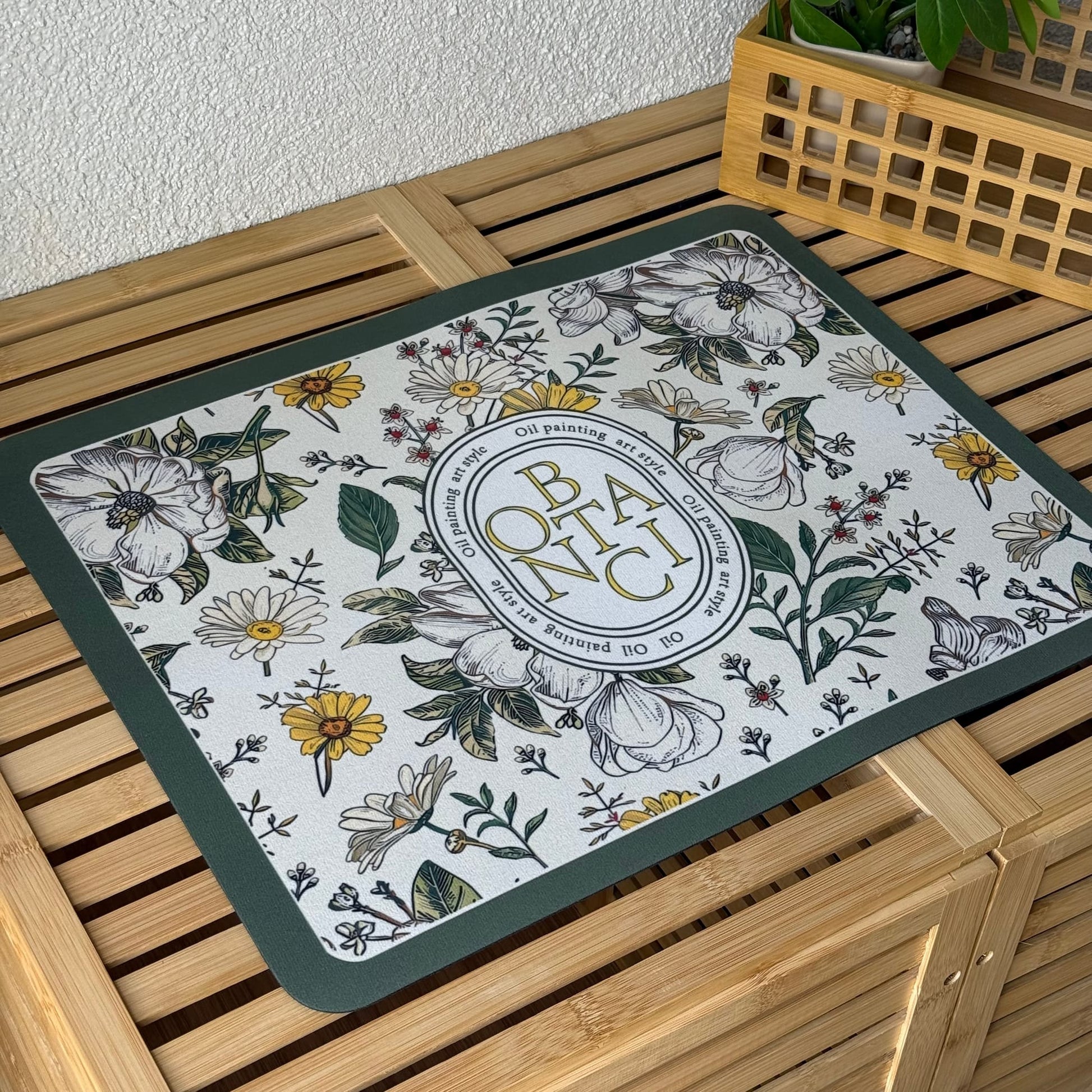 Botanic Bulaşık Matı 38x28 CM Yeşil