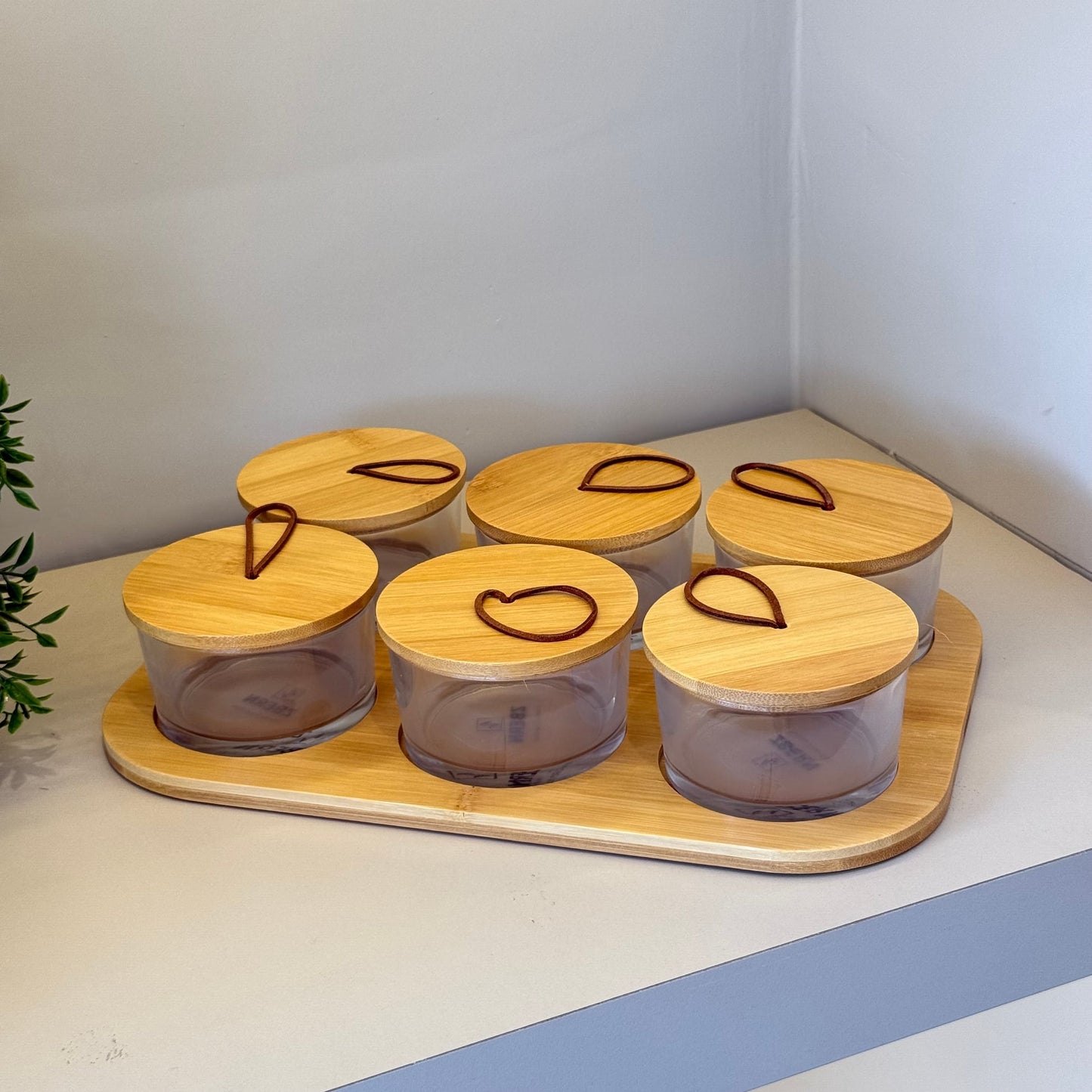 ZBERN Bambu Altlığı 6 Li Kavhaltılık Seti