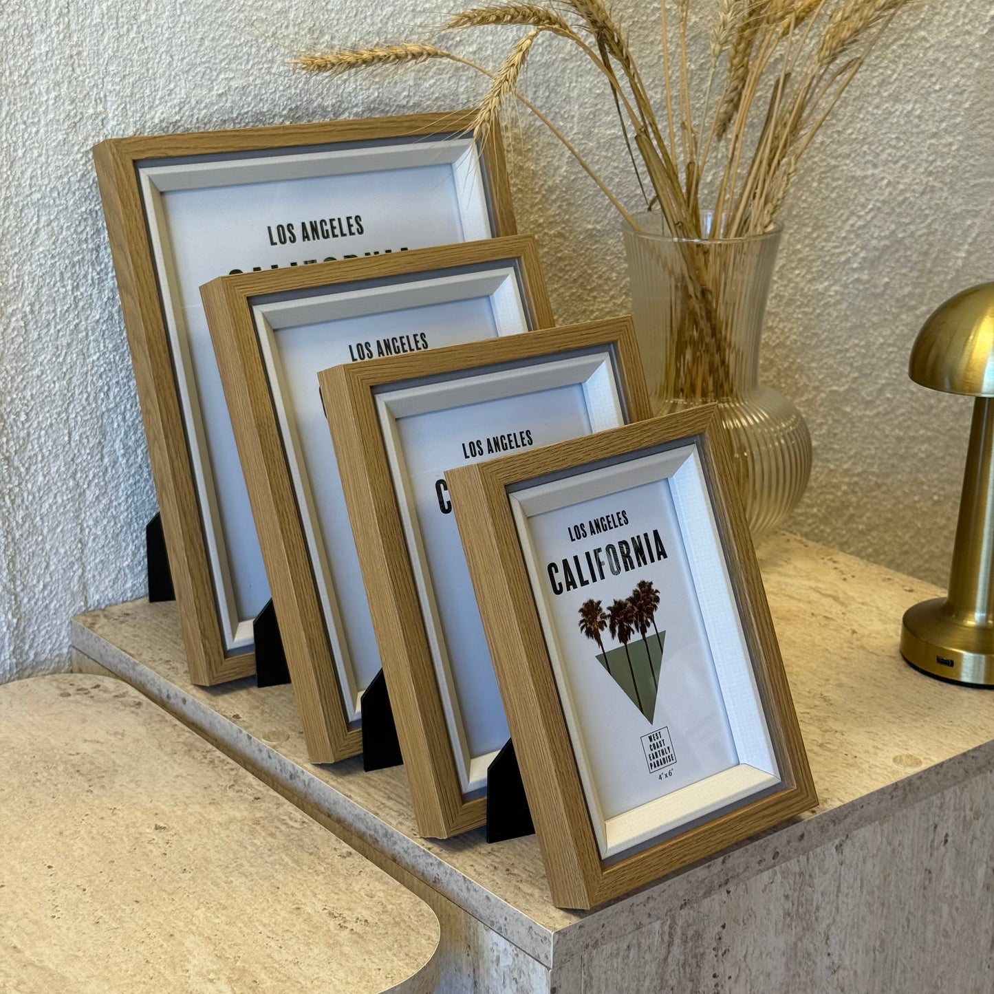 İKAE California 4 Boy Ahşap Çerçeve Seti (B)
