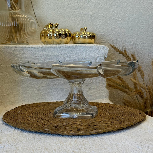 Eleanor Ayaklı Kristal Geniş Kase Sunumluk 31 cm